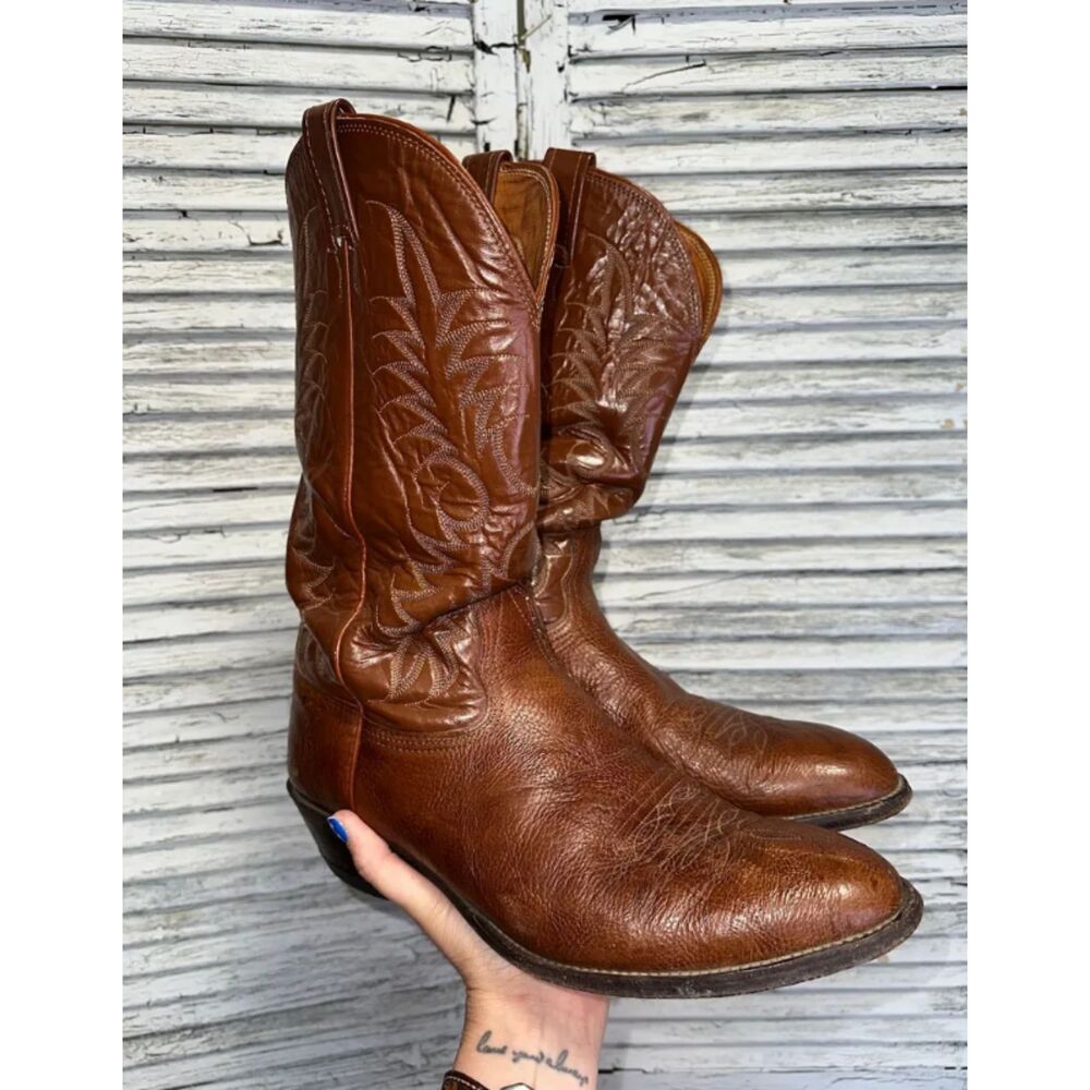 Vintage Men's 1990s Nocona Round Toe Cowboy Boots Size 12D